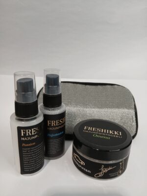 Pörröveks + 2 x 50ml Freshikkisuihke + 100ml hajunpoistogeeli